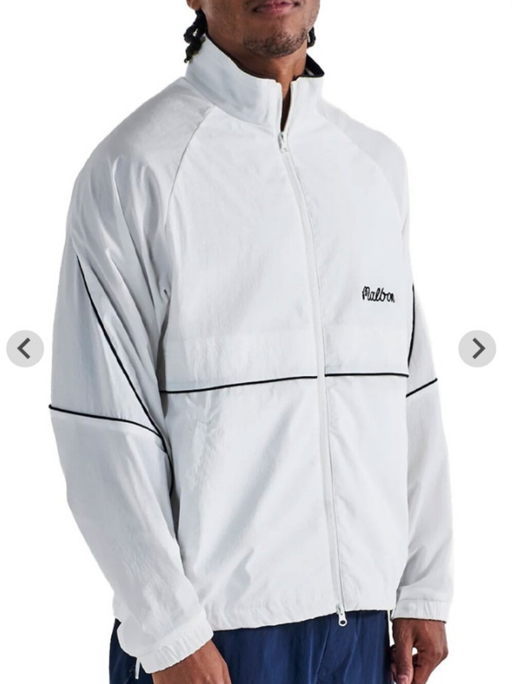 NWT Malbon Riva Nylon White Jacket Size S